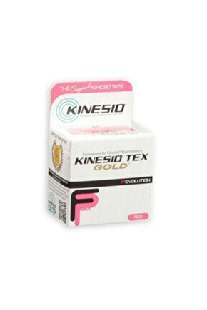 Gold Kinesio Ağrı Sporcu Bandı Bandajı Kırmızı Red Bant By ***Orijinal Tex