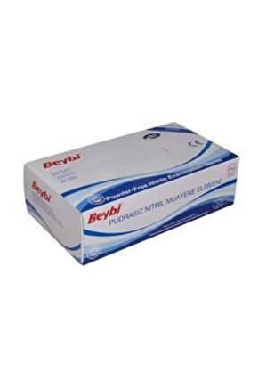 Mavi Nitril Eldiven-orta (m) - 100lüBeybi Pudrasız