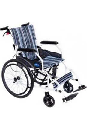 KY863LAJ-A20 Alüminyum Özellikli Refakatçı Frenli Tekerlekli Sandalye