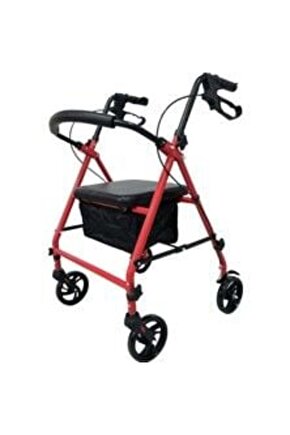 Rr-01 Katlanabilir Rolatör Kırmızı – Yeni