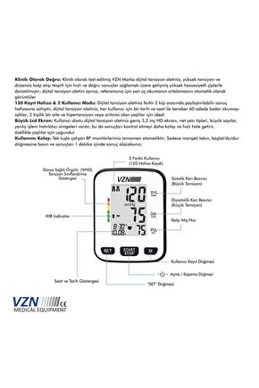 Bp-2206 Bilekten Otomatik Digital Tansiyon Aleti (5 Yıl Garantili)