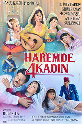 Haremde Dört Kadın (1965) ( İbrahim ENEZ ) Koleksiyonu ( Lisanslı Ürün ) Posteri