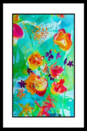 Çiçek Bahçesi Digital Art ( ÇERÇEVESİZ - ÇERÇEVE YOKTUR ) ( ULTRA HD ) FOLYO AFİŞ - POSTER