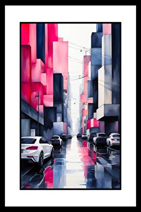 Şehirde Hayat Digital Art ( ÇERÇEVESİZ - ÇERÇEVE YOKTUR ) ( ULTRA HD ) FOLYO AFİŞ - POSTER