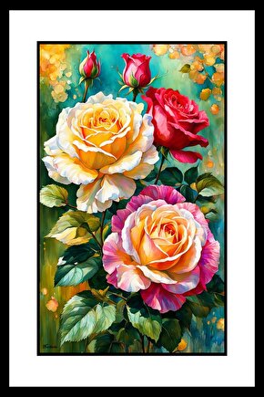 Tomurcuk Gülleri Digital Art ( ÇERÇEVESİZ - ÇERÇEVE YOKTUR ) ( ULTRA HD ) FOLYO AFİŞ - POSTER