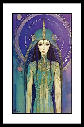 Gotik Kadın Digital Art ( ÇERÇEVESİZ - ÇERÇEVE YOKTUR ) ( ULTRA HD ) FOLYO AFİŞ - POSTER