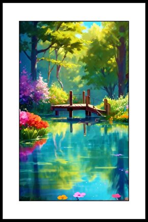 Tahta Köprü Digital Art ( ÇERÇEVESİZ - ÇERÇEVE YOKTUR ) ( ULTRA HD ) FOLYO AFİŞ - POSTER