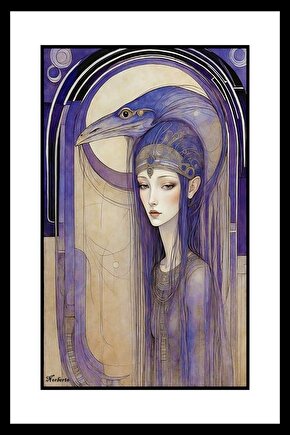 Masum Kadın Digital Art ( ÇERÇEVESİZ - ÇERÇEVE YOKTUR ) ( ULTRA HD ) FOLYO AFİŞ - POSTER