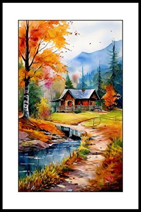 Doğadaki Evim Digital Art ( ÇERÇEVESİZ - ÇERÇEVE YOKTUR ) ( ULTRA HD ) FOLYO AFİŞ - POSTER