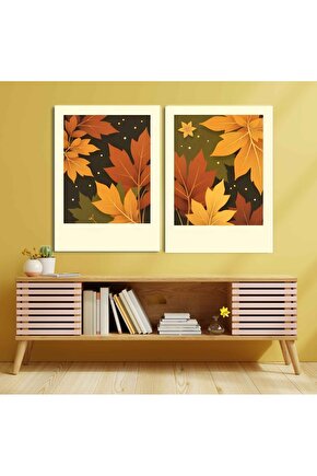 Matisse - Sanat - Soyut - Doğa - Ev - Yaşam ( 2 Li Çerçevesiz ) Poster - Afiş - Tablo NNHT442