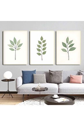 Matisse - Boho - Art Deco - Soyut - Doğa ( 3 lü Çerçevesiz ) Poster - Afiş - Tablo KR2C00695