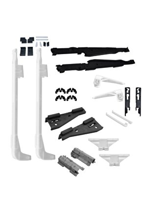 BMW X3 Serisi E83 için Sunroof Tamir Seti-34 Parça