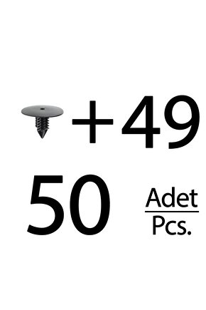 Renault ve Dacia için Davlumbaz Klips- 50li