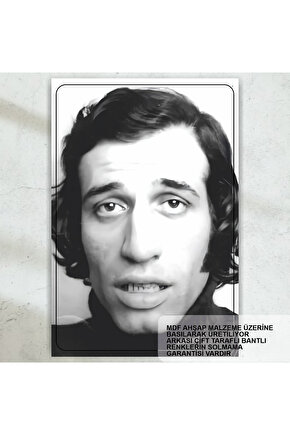 kemal sunal yeşilçam türk sineması siyah beyaz tablo retro ahşap poster