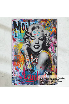 popart marilyn monroe duvar sanatı dekorasyon tablo retro ahşap poster