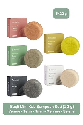 Mini Boy Beşli Katı Şampuan Deneme Seti 22g