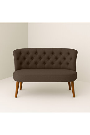 İkili Koltuk Kahverengi - Çay Seti Koltuk