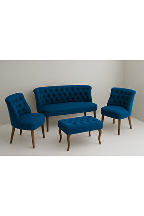 Kutay Çay Seti Koltuk Takımı - Mavi
