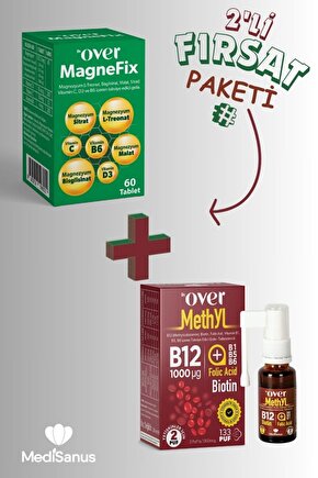 2li Fırsat Paketi - 1 kutu Magnefix ve 1 kutu B12 Plus bir arada