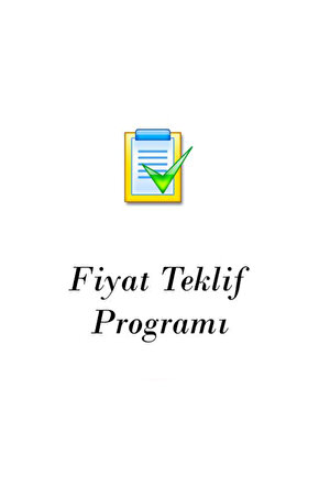 Fiyat Teklif Yazılım Programı