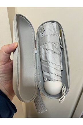 Özel Kılıflı Krem Şemsiye (Kapsül Şemsiye)