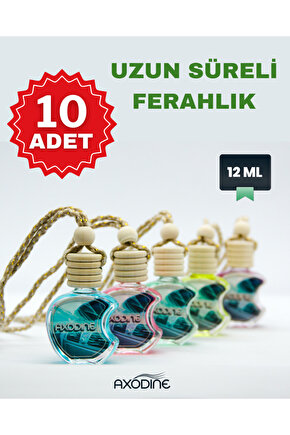 Yüksek Yayılımlı Dekoratif Cam Elma Şişe Oto-araç Kokusu 10 ml ( 10 Adet )