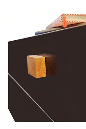 Ahşap Kare Kulp, Çekmece Kulpu, Dolap Kulpu Ve Mobilya Kulpları, Doğal Boyasız