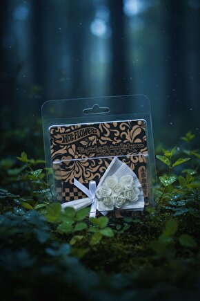 Özel Seri Hot Flowers Aynalı Minik Beyaz Gül Aranjmanı Çok Güzelsin...