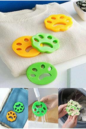 QASUL Pati Tasarımlı Yıkanabilir Çok Amaçlı Yıkanabilir Tüy Toz Toplayıcı 4 ADET