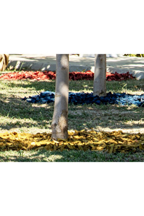 Sarı Renkli Malç 40 Litre 25-65 mm Renkli Ağaç Kabuğu Renkli Ağaç Yonga Bahçe Dekor Peyzaj Mulch