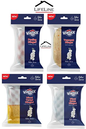 5li Vücut Bakım Ve Peeling Sünger Seti | Yumuşak Spa Ve Terapi Banyo Süngeri