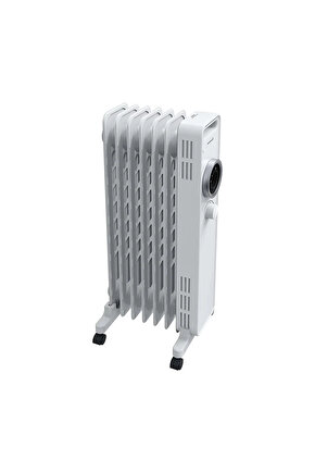GoodHome Blyss 7 Dilimli Yağlı Radyatör Hd907 Petek Gibi Kalorifer Isıtıcı Beyaz Elektrikli