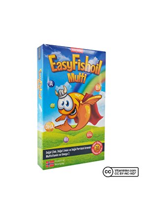 Easyfishoil Multi Omega 3 30 Çiğnenebilir Form Karışık Meyve