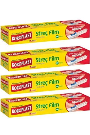 Streç Film Kesme Bıçağı Hediyeli 100 M x 4 Adet