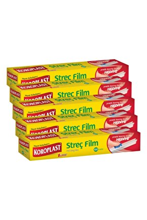 Streç Film 100 Metre Kesme Bıçağı Hediyeli - 5li