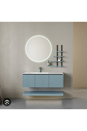 Vision Mavi 100 cm Banyo Dolabı