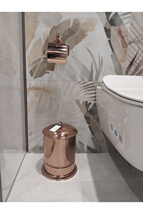 BELİNZA ÇÖP KOVASI KAPAKLI BRONZ 5L