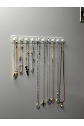 Takı Kanca Rayı Organizer Askılık 10 Bölmeli Askılık