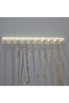 Takı Kanca Rayı Organizer Askılık 10 Bölmeli Askılık