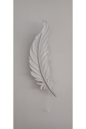 Tüy Aplik Led’li Pilli, Dekoratif Amaçlı Duvar Aydınlatma Süsü , 60 cm x 18 cm