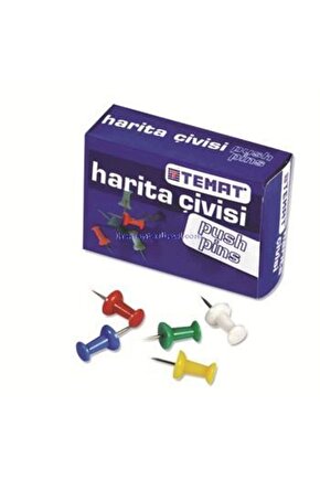 180 RENKLİ HARİTA ÇİVİSİ