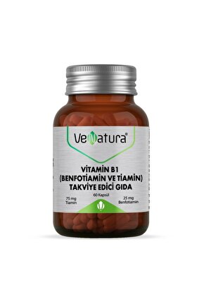 Vitamin B1 (BENFOTIAMIN VE TIAMIN ) 60 Kapsül