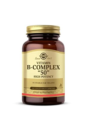 Vitamin B Complex 50mg 100 Kapsül