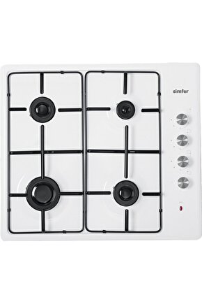 3011-lpgli 4 Gözlü Set Üstü Ocak Beyaz