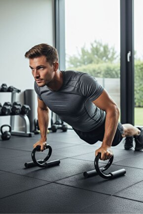 T-103 Şınav Barı Aleti - Göğüs Arka Kol Kası Çalıştırıcı