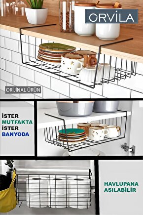 Dolap Düzenleyici Kanguru Organizer - Asılabilir Havlupan Düzenleyici Banyo Mutfak Düzenleyici