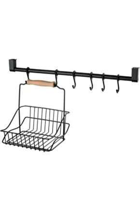 Retro Mutfak Seti Askılı Ve Sepetli