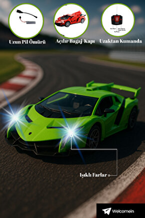 Uzaktan Kumandalı Full Fonksiyon Şarjlı 1:18 Kapı Ve Bagajı Açılan Araba Hız ve Spor Kumandalı Araba