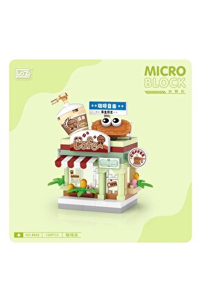 120 Parça LOZ Blok Oyuncak Mini Kahve Dükkanı Coffee Shop