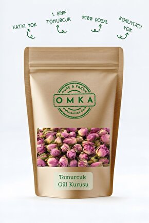 Kurutulmuş Tomurcuk Gül – 25 gr | Katkısız, Doğal, Şifa Kaynağı